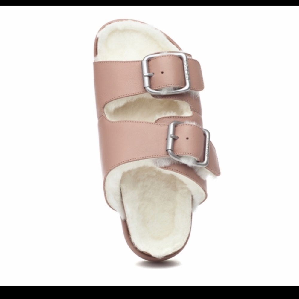 NWT J/SLIDES LYNX Rose Leather Sandal - Picture 2 of 15